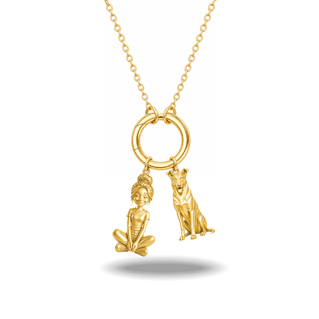 Collie smooth coat - 18K Gold Vermeil - 1st