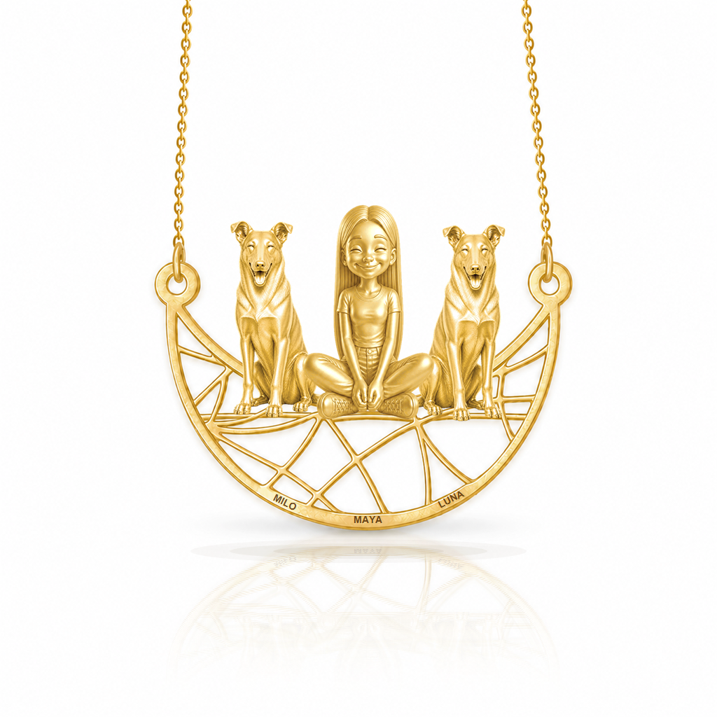 Collie - smooth coat - 18K Gold Vermeil - 1st