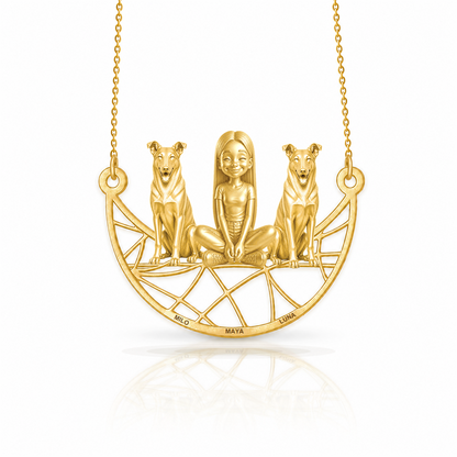 Collie - smooth coat - 18K Gold Vermeil - 1st
