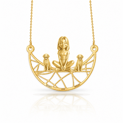 Curly Coated Retriever - 18K Gold Vermeil - 1st
