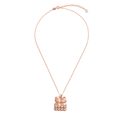 Soulyshine Personalized Cute Snowman Family Christmas - Handmade Necklace in Silver/14K Gold Vermeil