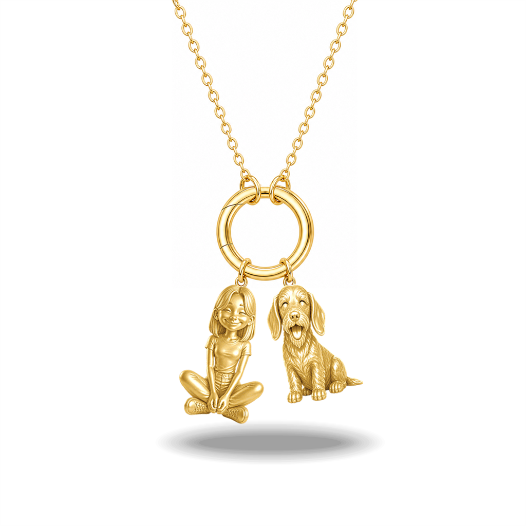 Dachshund wirehaired - 18K Gold Vermeil - 1st