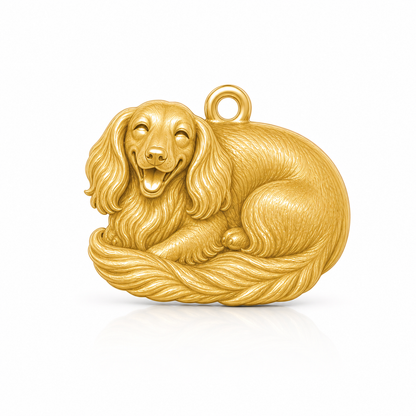 Soulyshine Dachshund longhair Personalized Pet Companion Charm Only