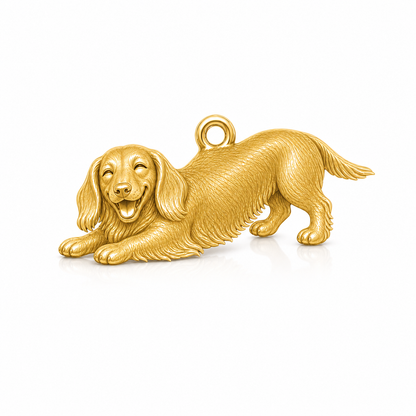 Soulyshine Dachshund longhair Personalized Pet Companion Charm Only