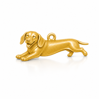Soulyshine Dachshund smooth coat Personalized Pet Companion Charm Only