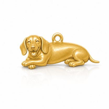 Soulyshine Dachshund smooth coat Personalized Pet Companion Charm Only