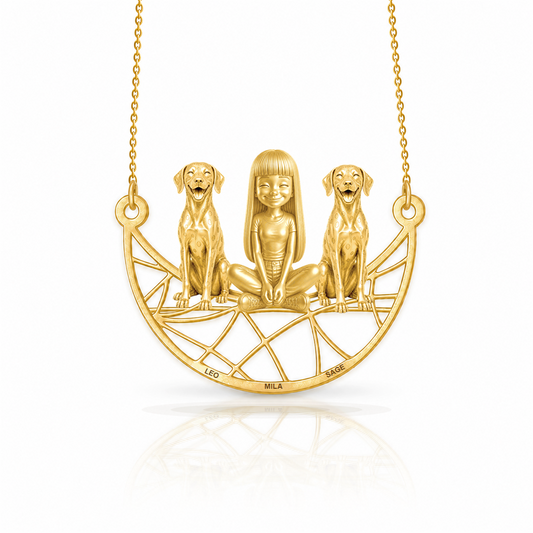 Soulyshine Dalmatian personalized companion necklace