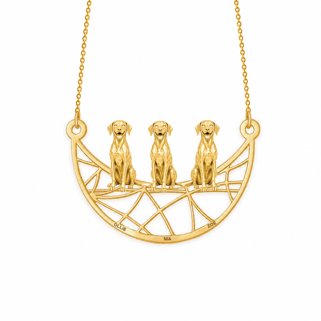 Soulyshine Dalmatian Eternal Paw personalized pets necklace
