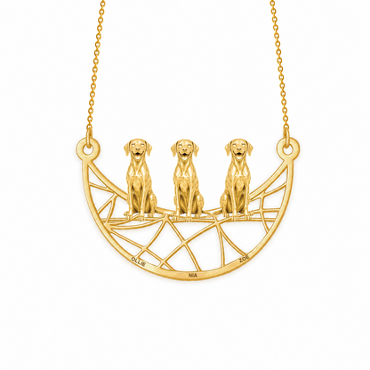 Soulyshine Dalmatian Eternal Paw personalized pets necklace