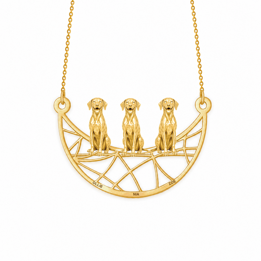 Soulyshine Dalmatian Eternal Paw personalized pets necklace