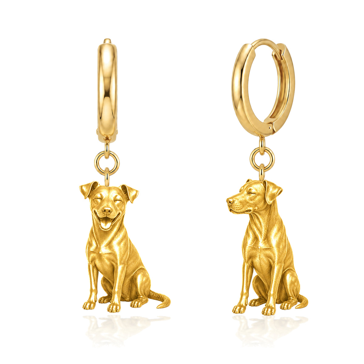 Danish personalized companion handcrafted huggie earrings