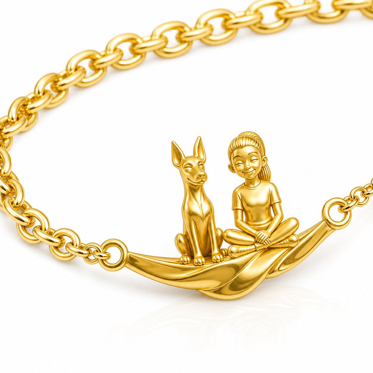 Doberman Pinscher - 18K Gold Vermeil - 2nd