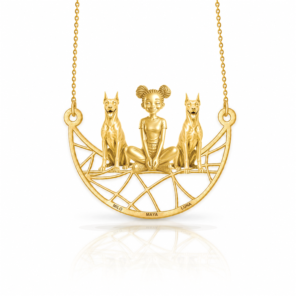 Doberman Pinscher - 18K Gold Vermeil - 1st