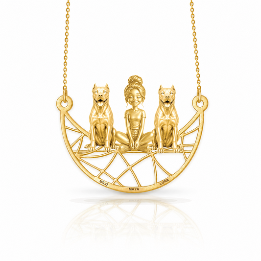 Soulyshine Dogo Argentino personalized companion necklace