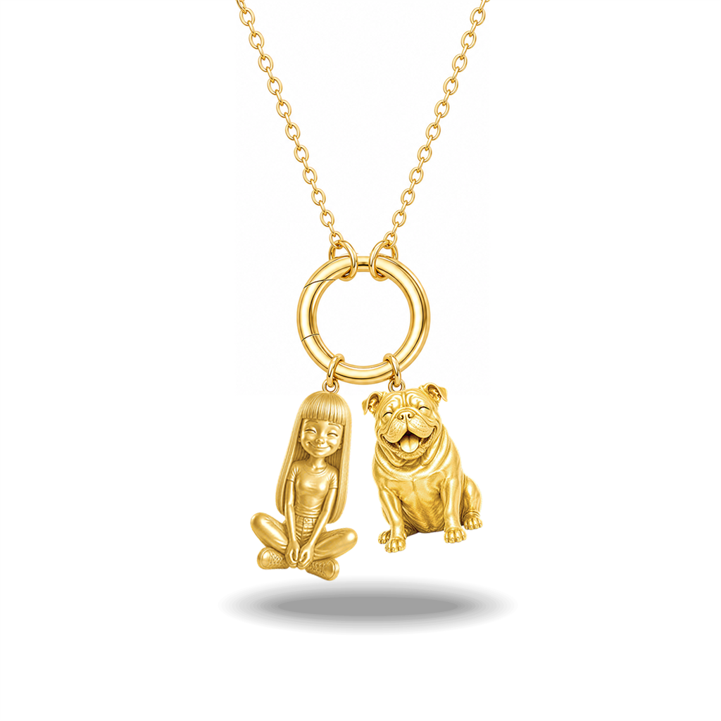 English Bulldog - 18K Gold Vermeil - 1st