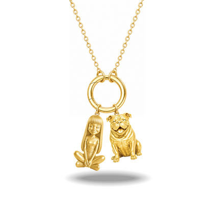 English Bulldog - 18K Gold Vermeil - 1st