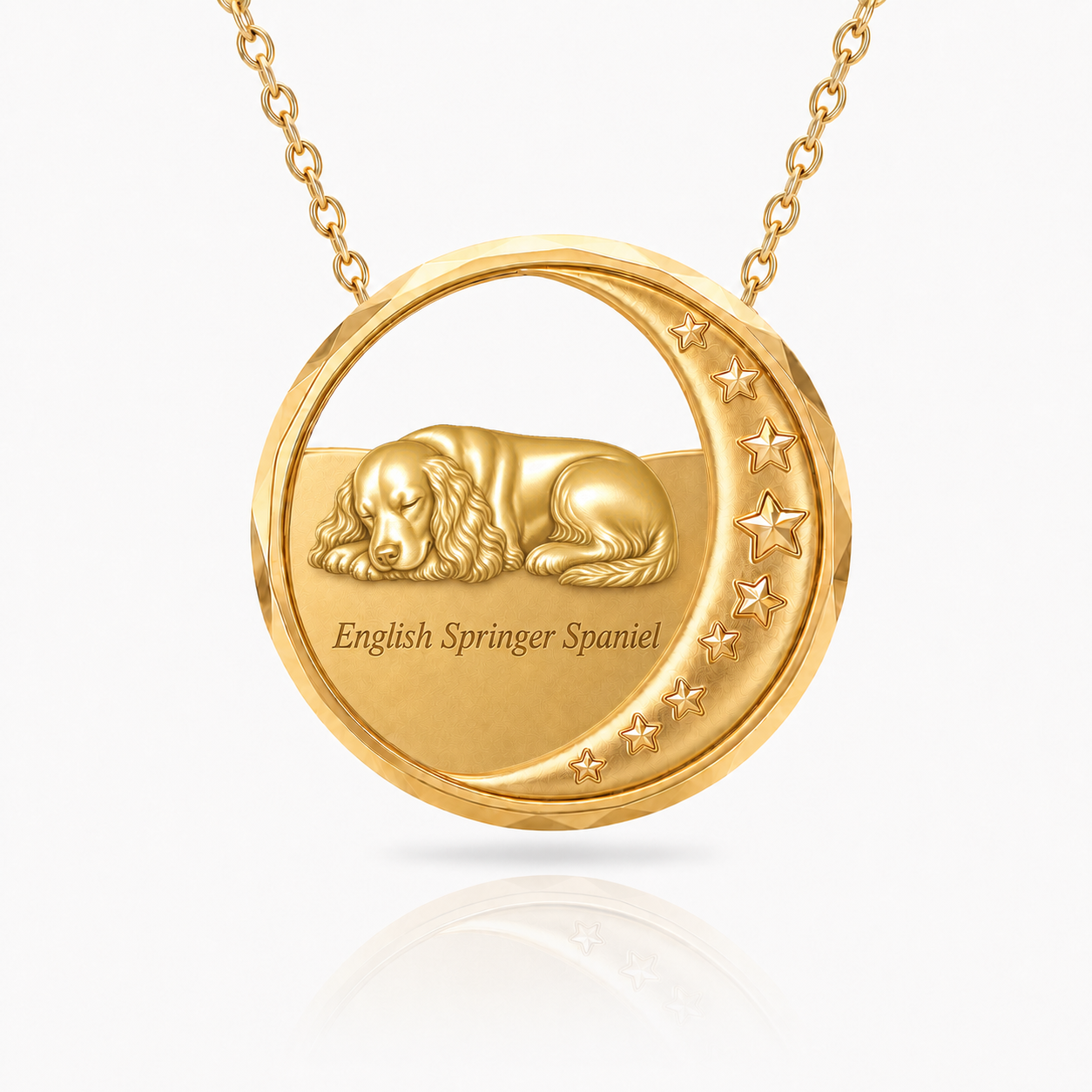 Soulyshine English Springer Spaniel Starry Slumber Personalized Pet Heart Bracelet