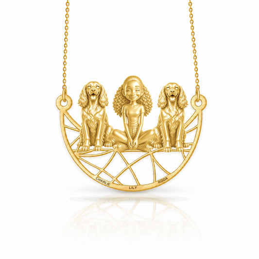 Soulyshine English Setter personalized companion necklace