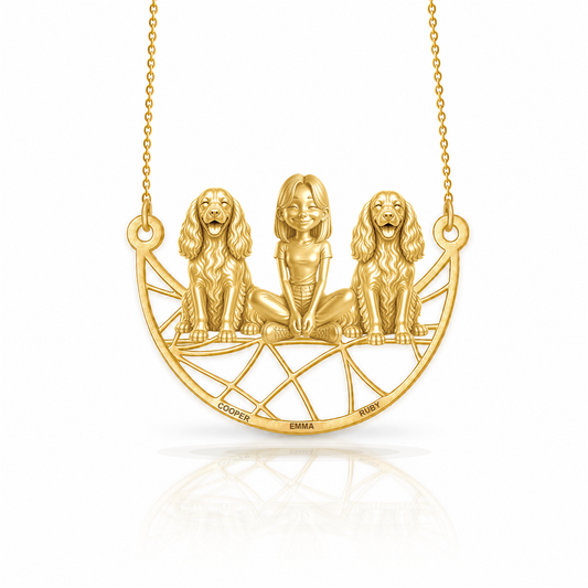 Soulyshine English Springer Spaniel personalized companion necklace