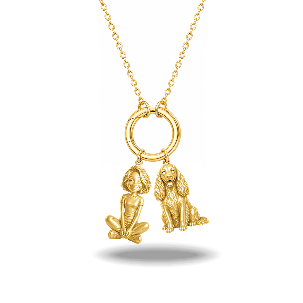 Field Spaniel - 18K Gold Vermeil - 1st