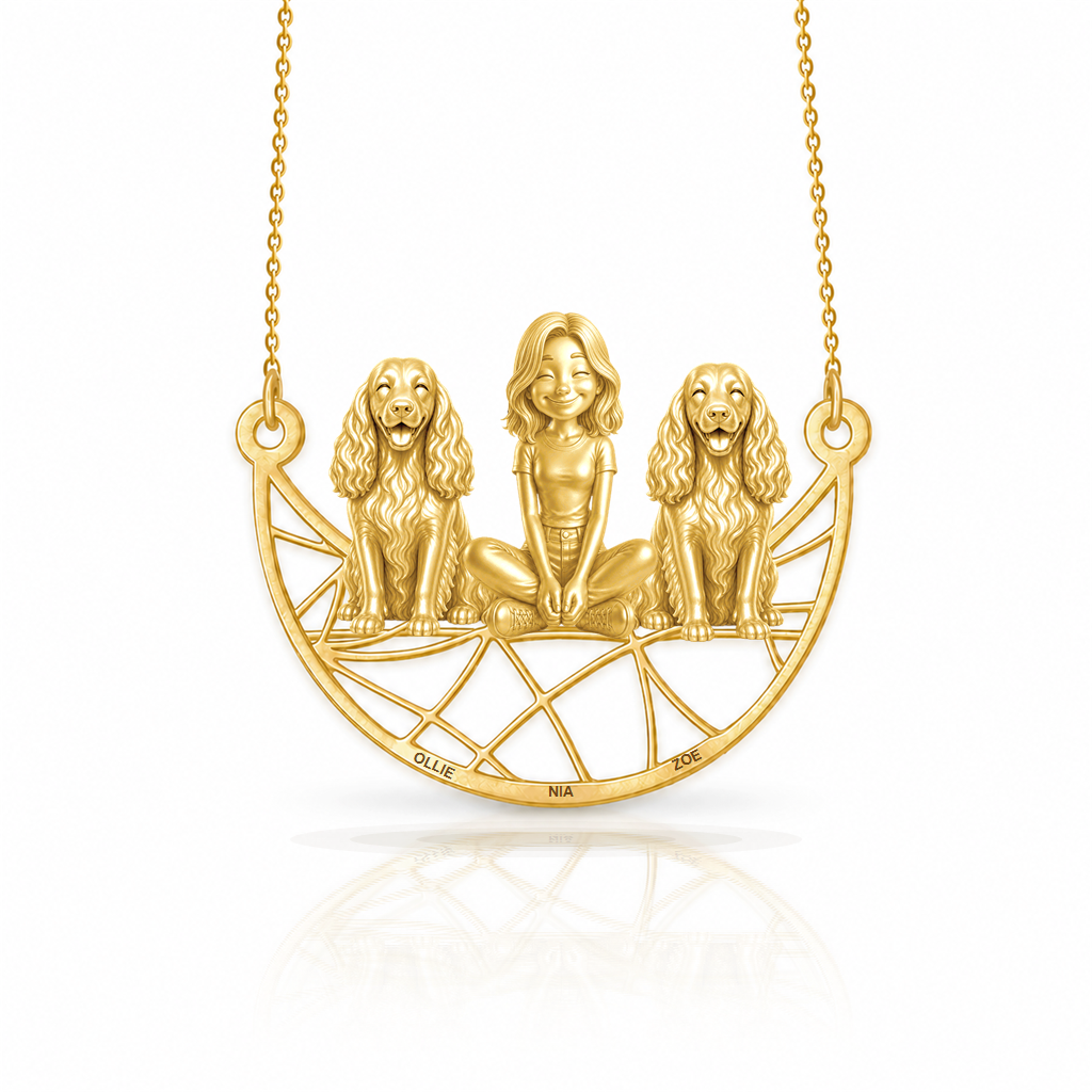 Field Spaniel - 18K Gold Vermeil - 1st