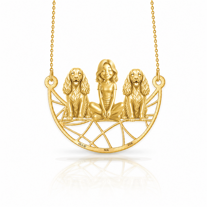 Field Spaniel - 18K Gold Vermeil - 1st