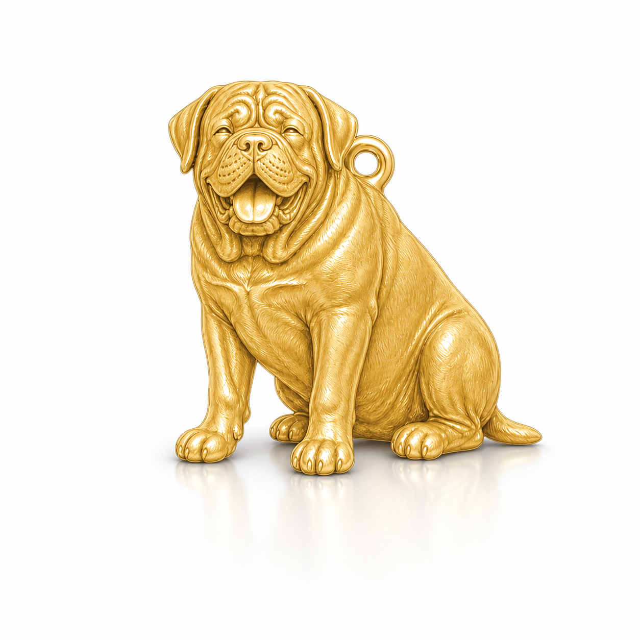 Soulyshine French Mastiff Personalized Pet Companion Charm Only