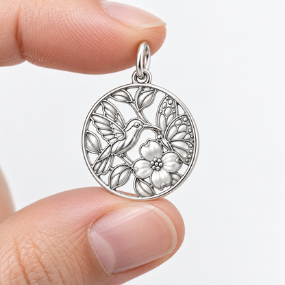 Garden Harmony Garden Medallion Charm and Polyester Cord Bracelet Set