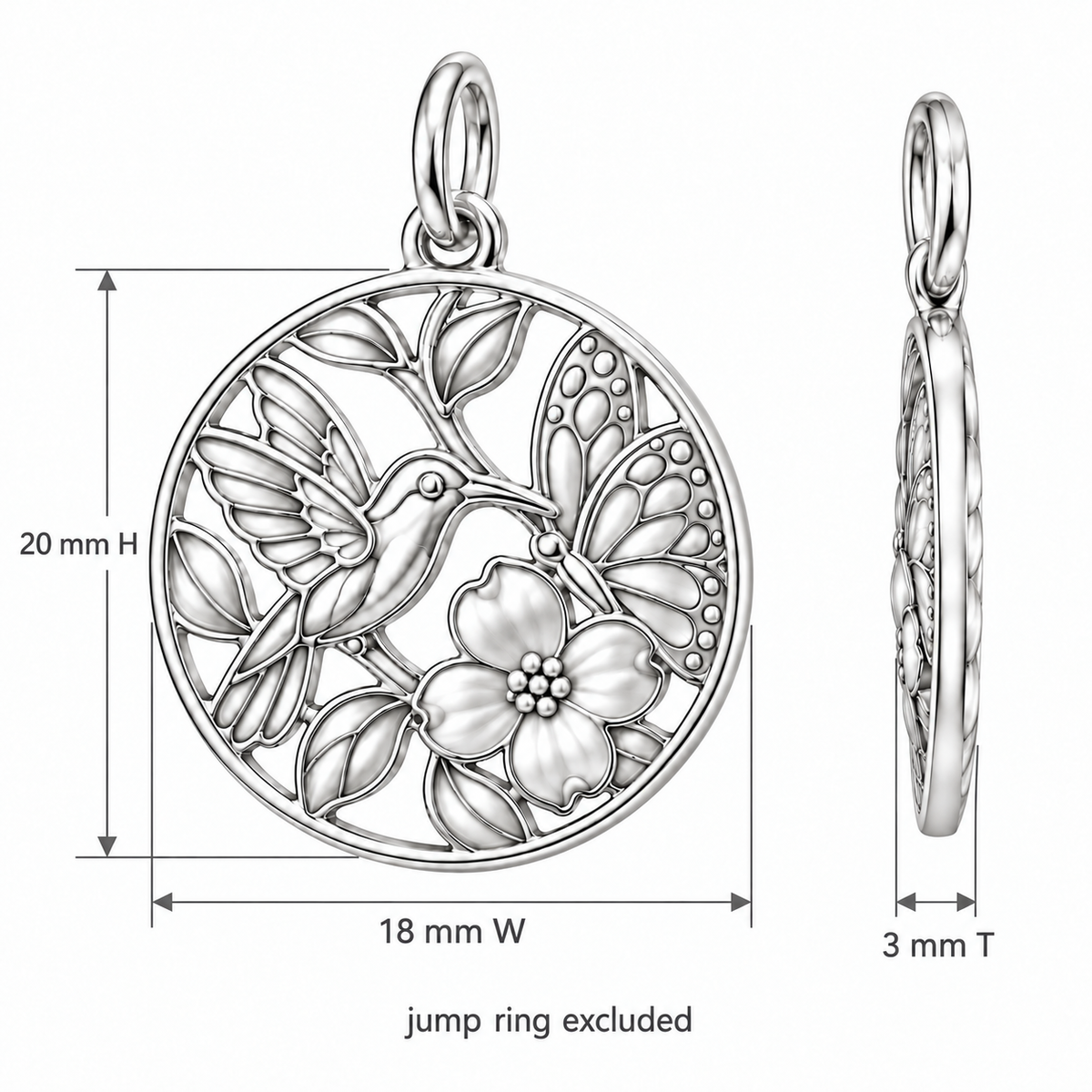 Garden Harmony Garden Medallion Charm and Polyester Cord Bracelet Set