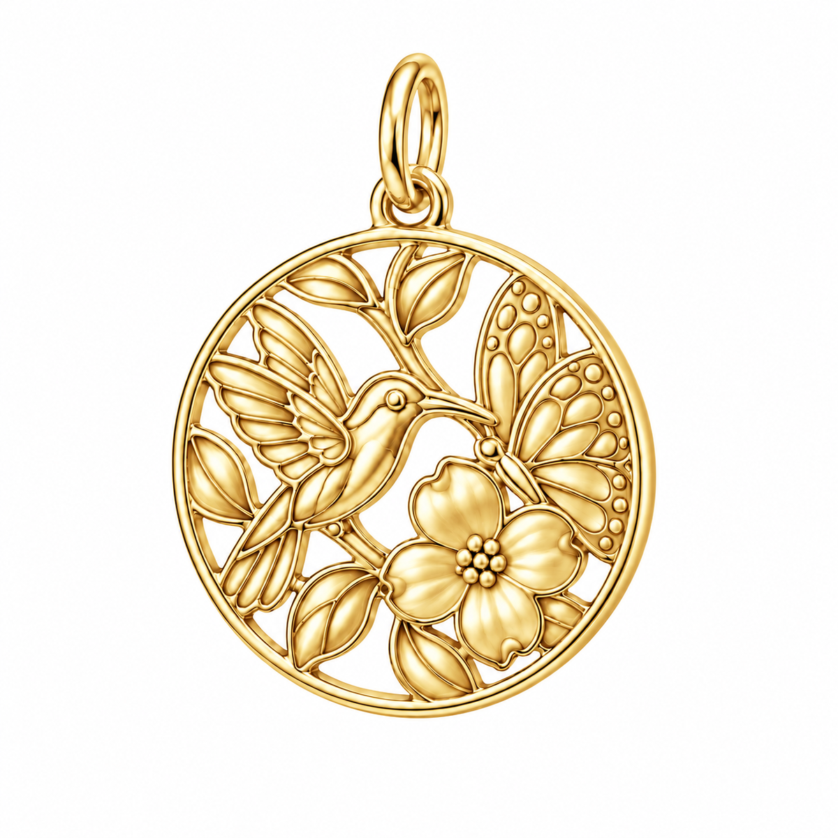 Garden Harmony Garden Medallion Charm and Polyester Cord Bracelet Set