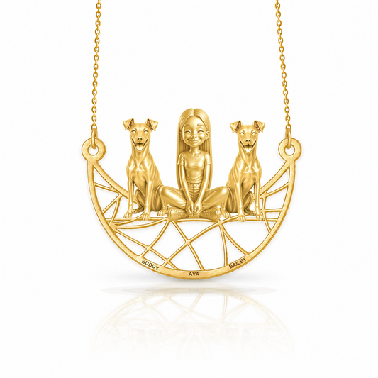 Soulyshine German Pinscher personalized companion necklace