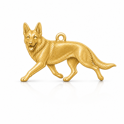Soulyshine German Shepherd standard coat Personalized Pet Companion Charm Only