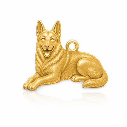 Soulyshine German Shepherd standard coat Personalized Pet Companion Charm Only