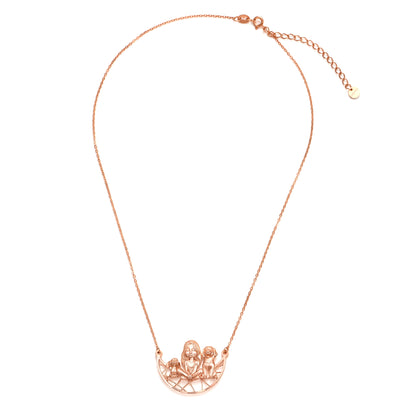 Soulyshine Personalized Girl And Her Pets - Handmade Necklace in Silver/14K Gold Vermeil/Plating