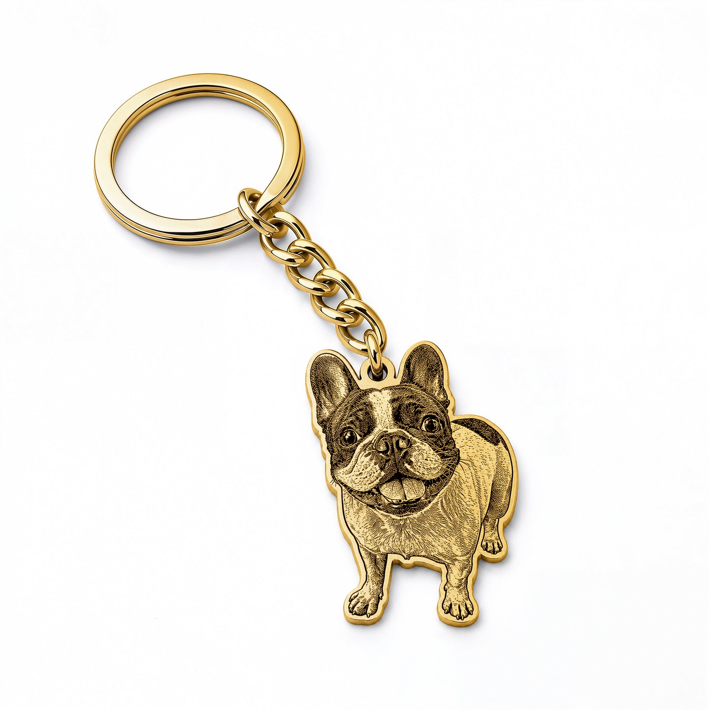 Soulyshine Precious Paw - Upload Pet Portrait Photo Shape Base Keychain