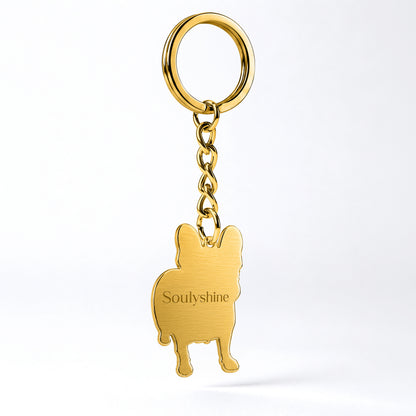 Soulyshine Precious Paw - Upload Pet Portrait Photo Shape Base Keychain