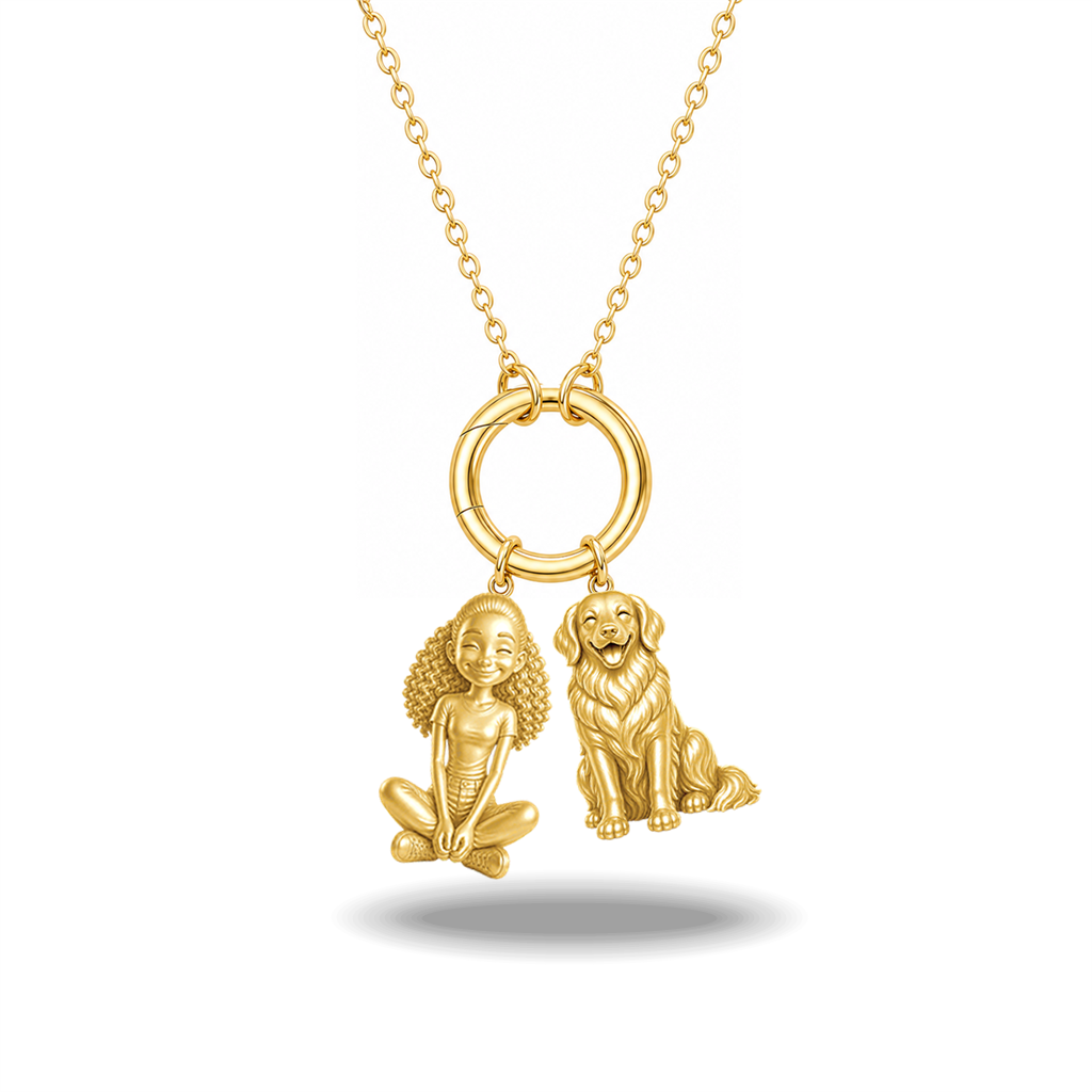 Golden Retriever - 18K Gold Vermeil - 1st