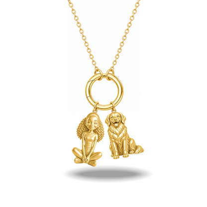 Golden Retriever - 18K Gold Vermeil - 1st