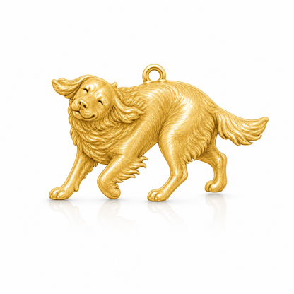 Soulyshine Golden Retriever Personalized Pet Companion Charm Only