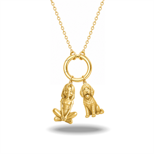 Soulyshine Goldendoodle mini Purest Bond Petite Companion Charm Necklace - Image 1