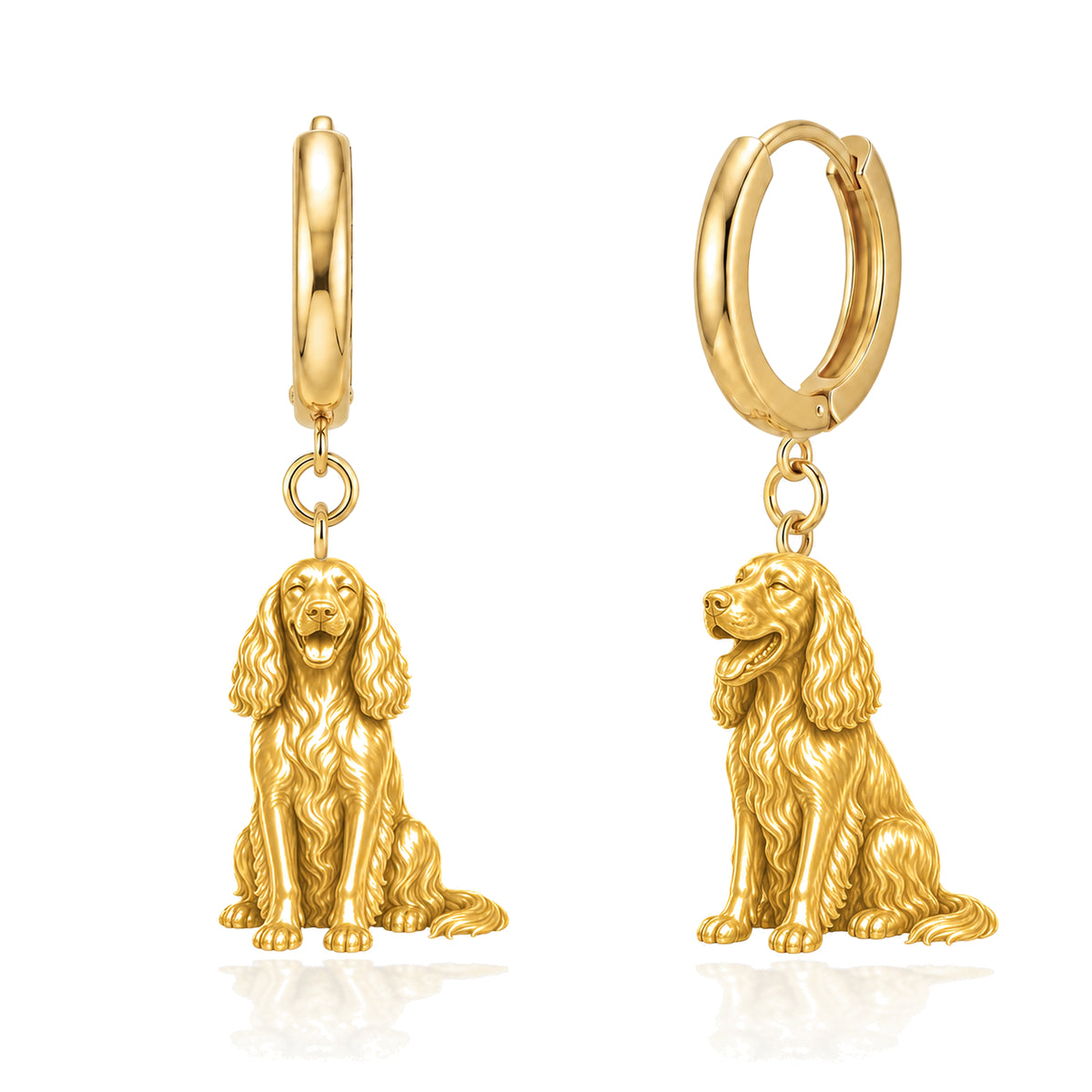 Gordon Setter personalized companion handcrafted huggie earrings