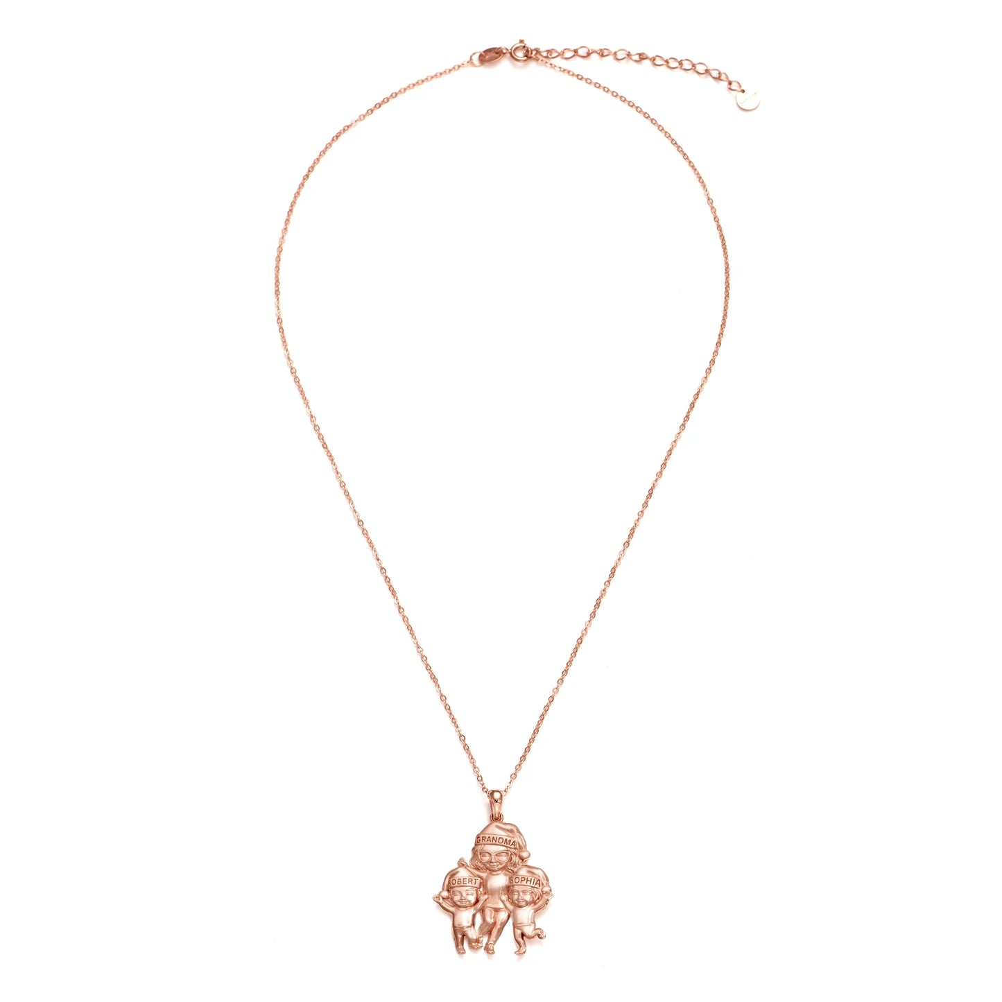 Soulyshine Personalized Grandma Grandkids - Handmade Necklace in Silver/14K Gold Vermeil