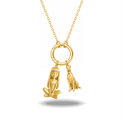 Great Dane cropped ears - 18K Gold Vermeil - 1st