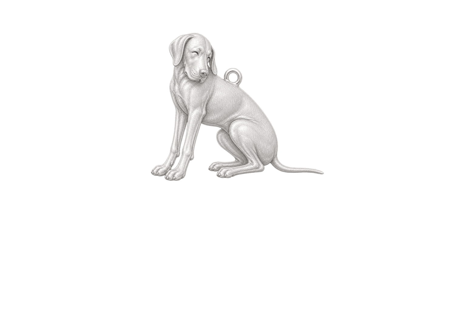 Soulyshine Great Dane natural ears Little Love Charm Only - Image 1