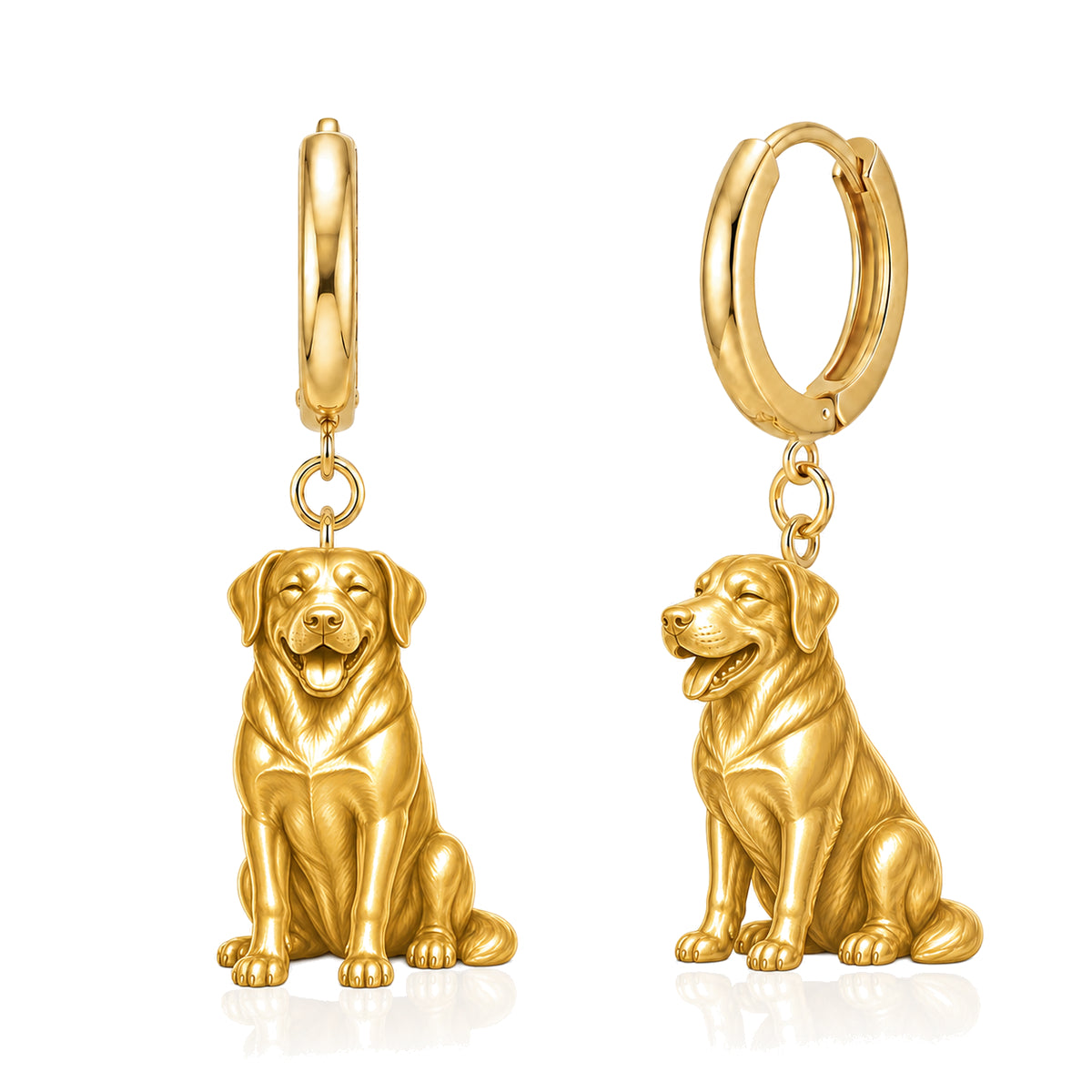 Greater Swiss Mountain Dog personalized companion handcrafted huggie earrings