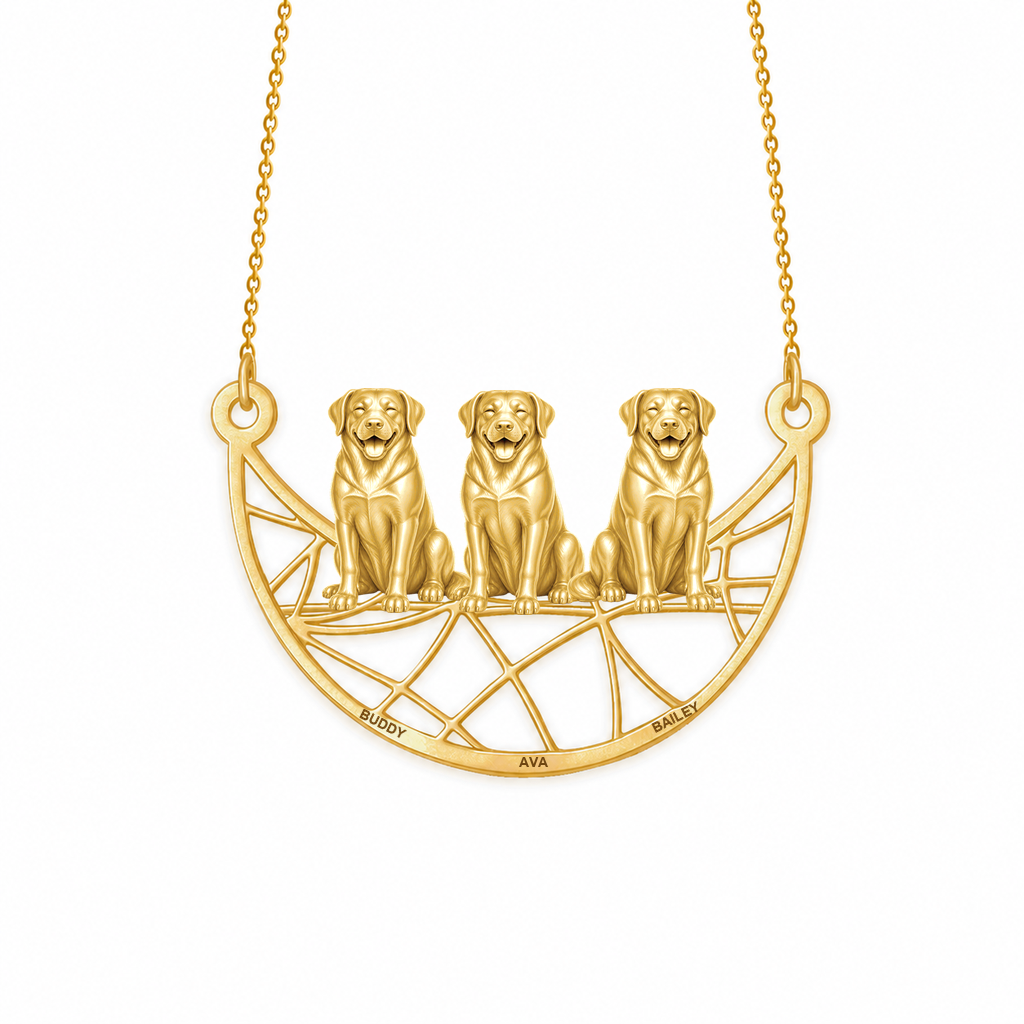 Soulyshine Greater Swiss Mountain Dog Eternal Paw personalized pets necklace