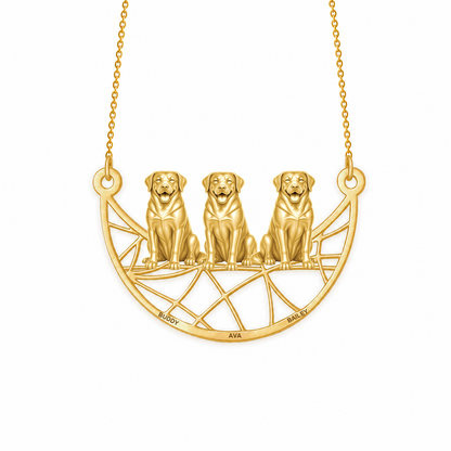 Soulyshine Greater Swiss Mountain Dog Eternal Paw personalized pets necklace