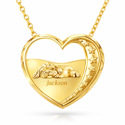 Soulyshine Havanese Starry Slumber Personalized Pet Heart Bracelet