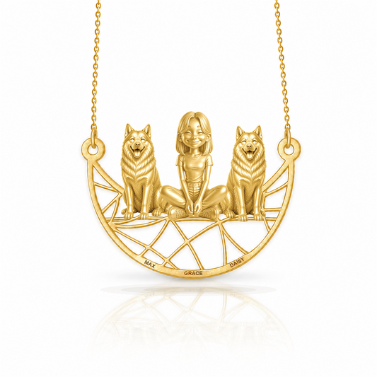 Soulyshine Husky personalized companion necklace