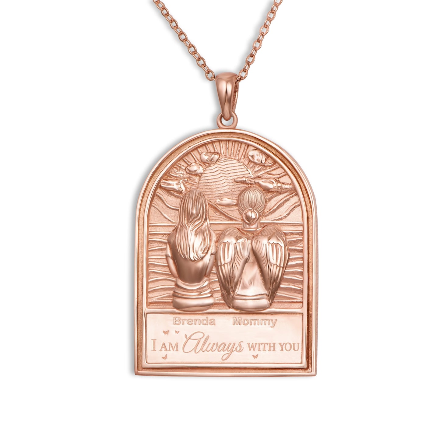 Soulyshine Personalized I Am Always With You - Handmade Necklace in Silver/14K Gold Vermeil